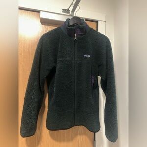 Vintage Patagonia Forest Green Fleece Jacket